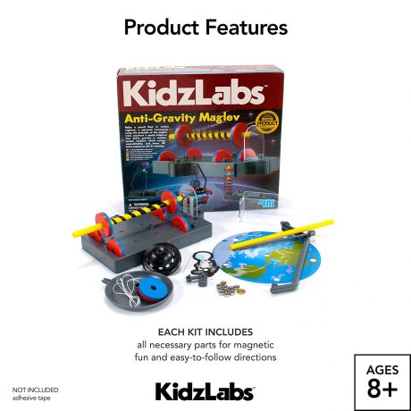 Kids Labz box and toys displayed for tech gifts